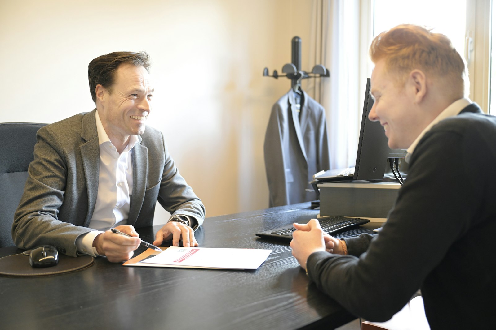 An experienced candidate in a job interview